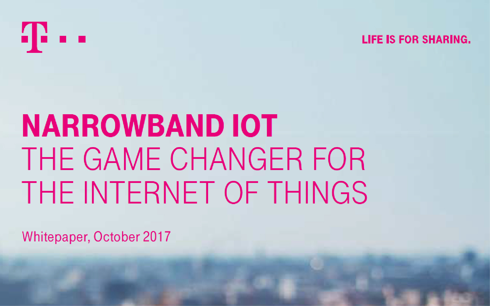 Telekom’s whitepaper on NarrowBand IoT (NB-IoT) communication technology: technical capabilities, use cases and future expectations