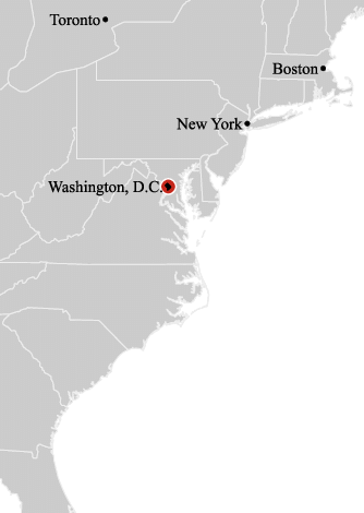 washington dc map